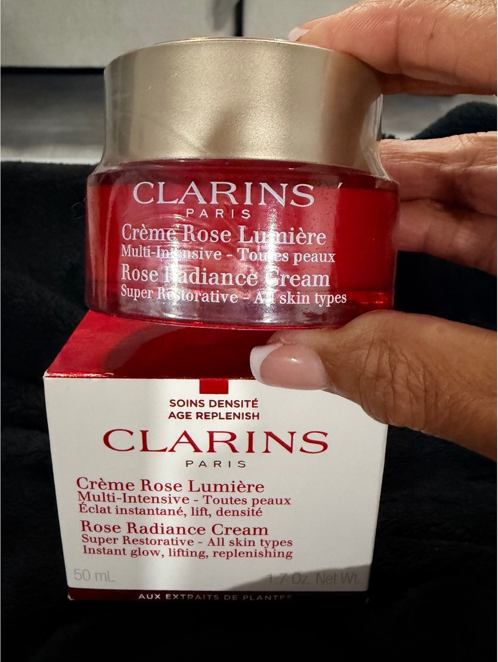 Clarins Rose Radiance Cream 50ml - Multi-Intensive, All Skin Types, Instant Glow